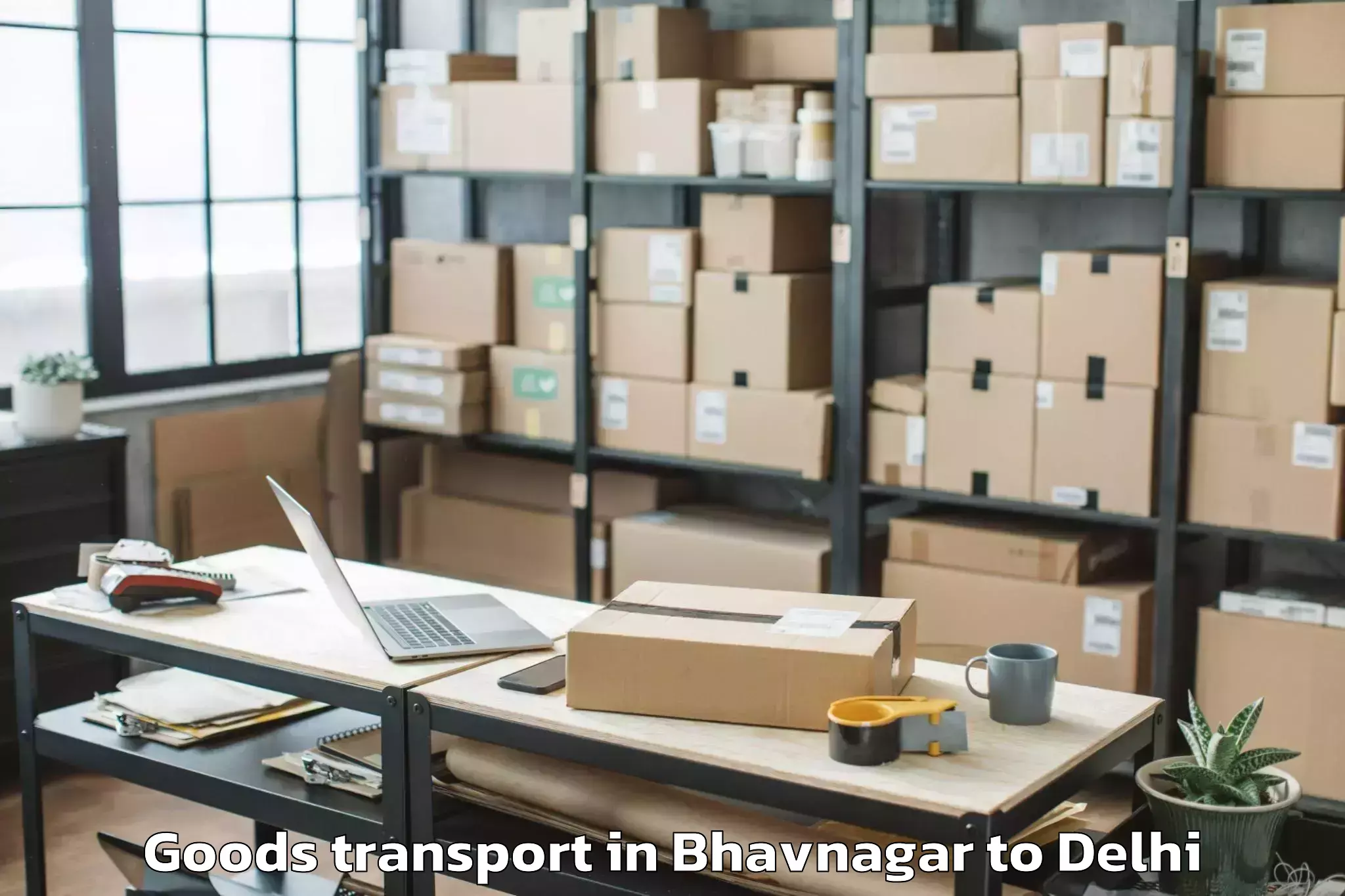 Top Bhavnagar to Alipur Goods Transport Available